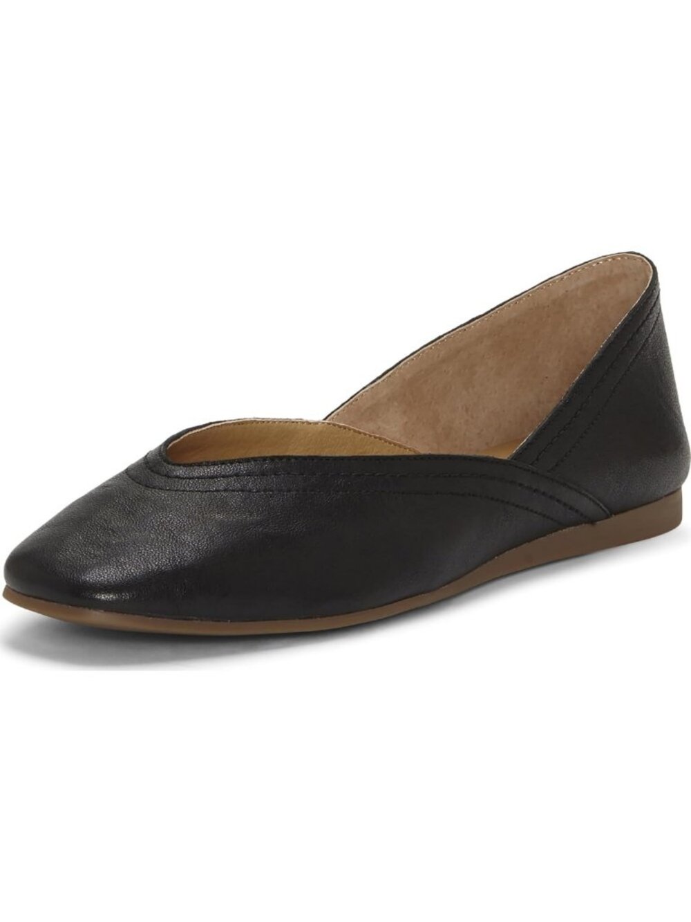 Chic Women's Square Toe Ballet Flats - Comfortable Everyday Slip-Ons